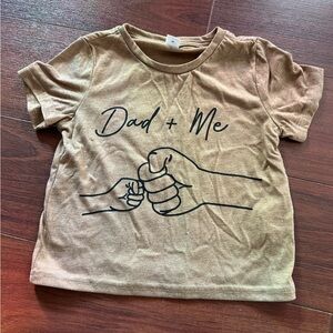 Tan 'Dad + Me' Graphic T-Shirt